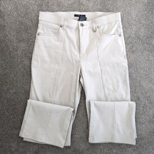 SIMON Chang cream formal pants stretchy BNWOT size 8